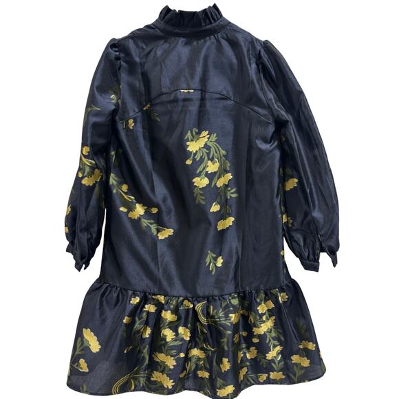 Tuckernuck Navy Floral Jacquard Dress – XS - Picture 4 of 8